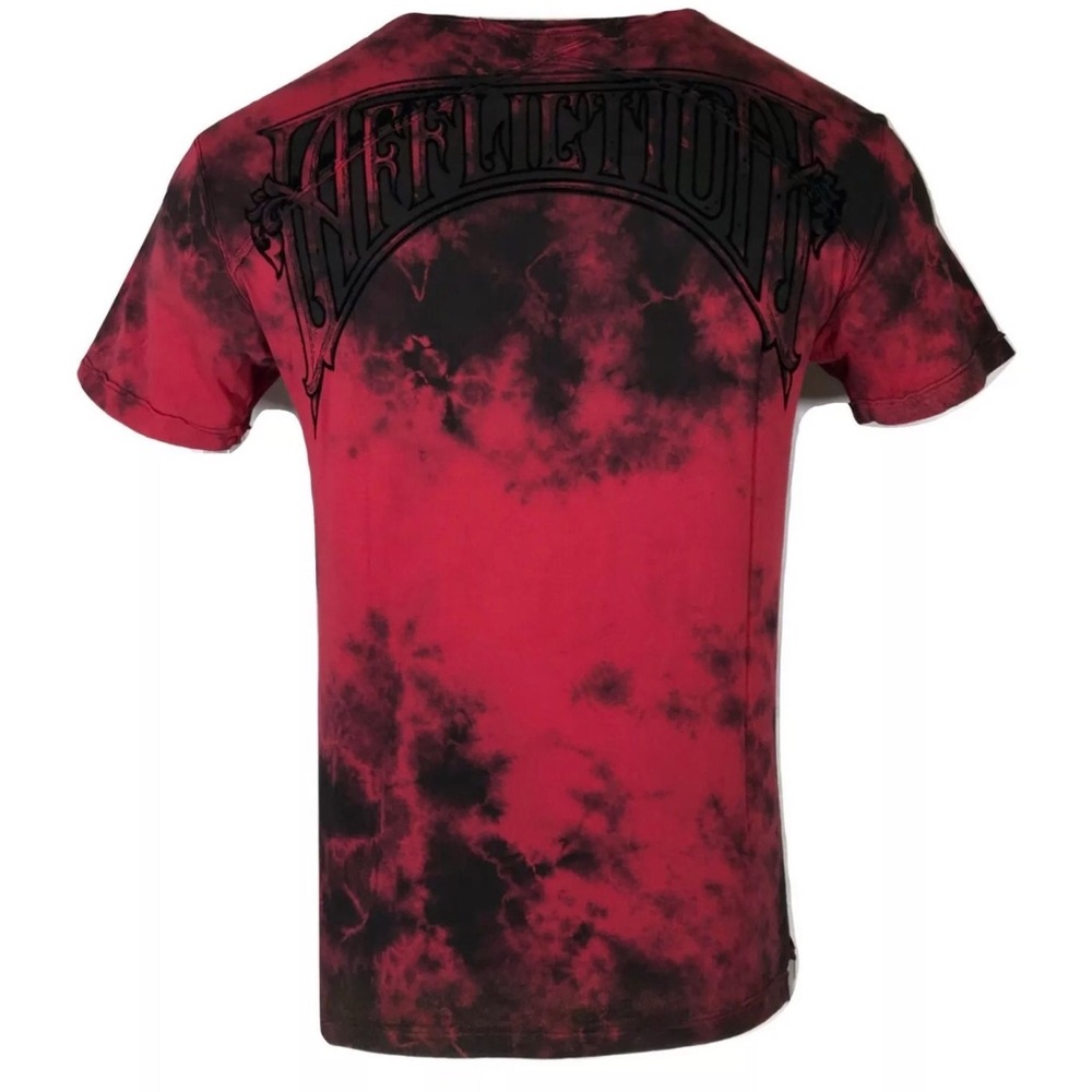 AFFLICTION Mens VALUE CAST FLEUR T-Shirt Biker - Picture 4 of 8